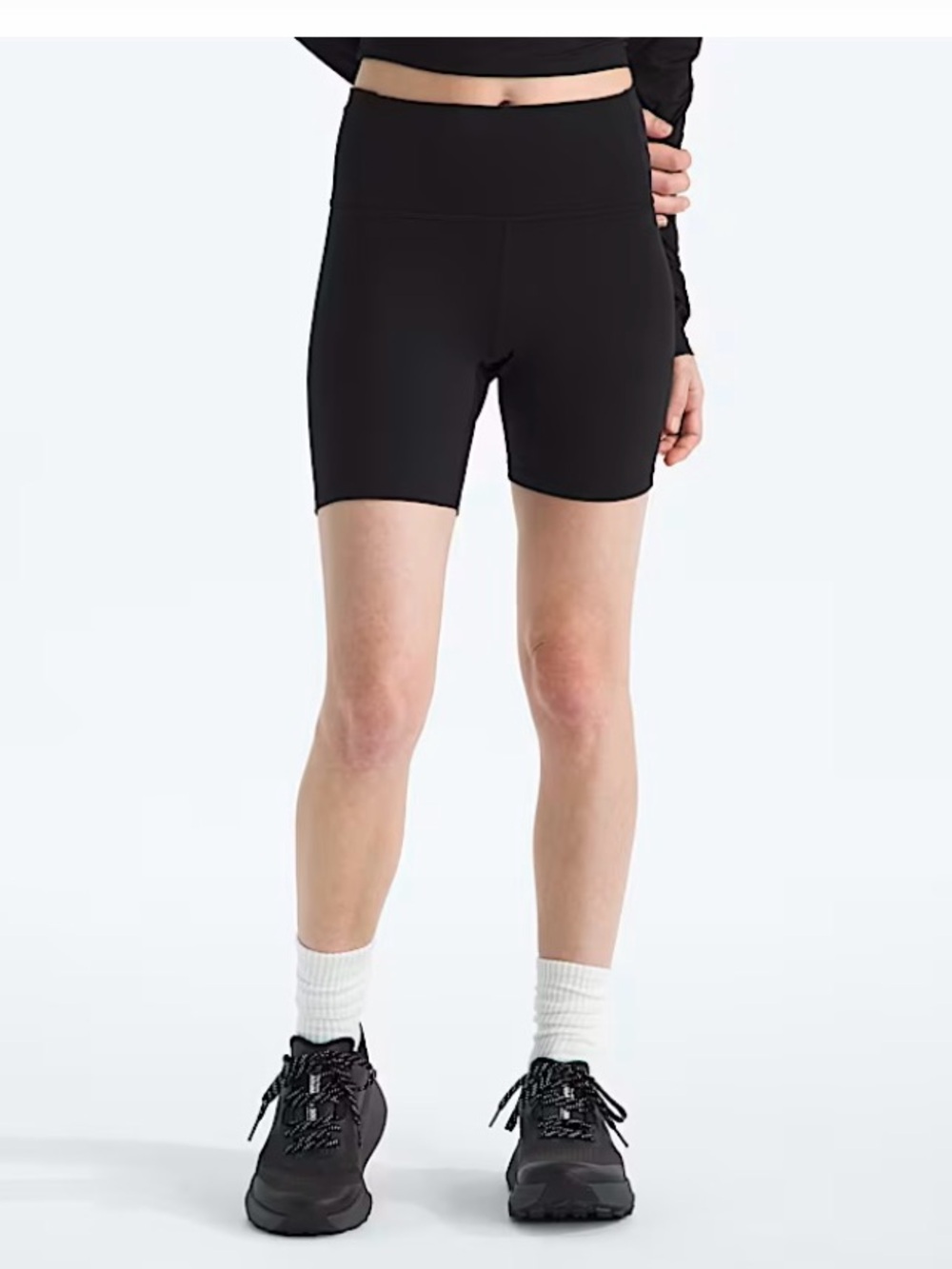 The North Face Black High-Waist Bike Shorts